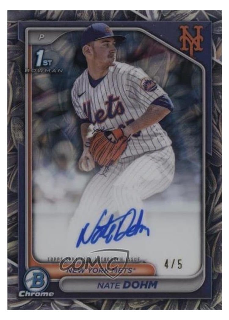 2024 Bowman Draft Chrome Prospect Autographs Nate Dohm #CPA-ND card