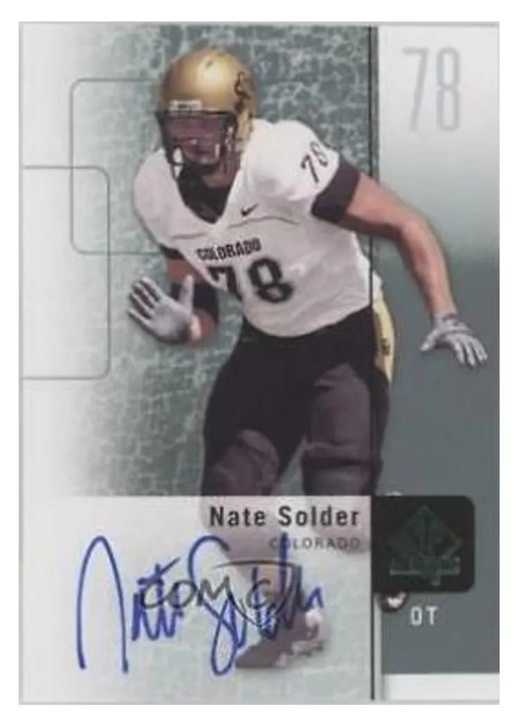 2011 SP Authentic Nate Solder #22 card