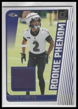 2024 Donruss Rookie Phenom Jerseys Nate Wiggins #RPJ-NWI card