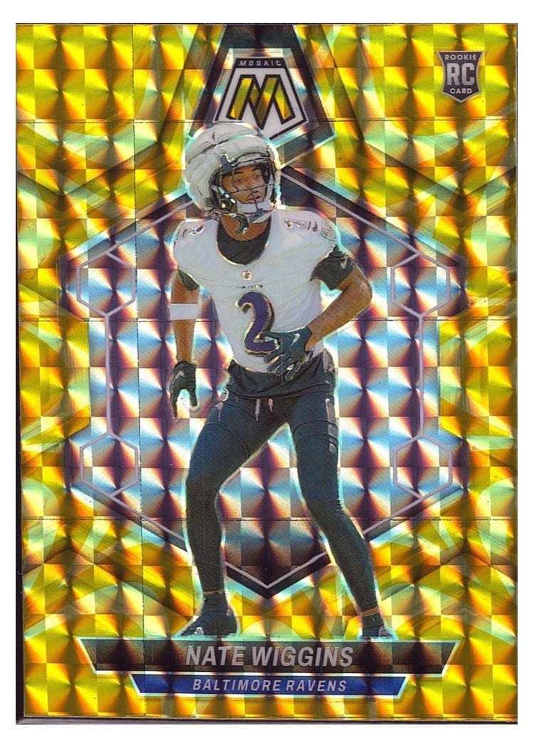 2024 Panini Mosaic Base Set Nate Wiggins #330 card