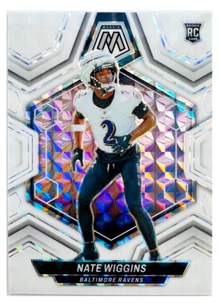2024 Panini Mosaic Base Set Nate Wiggins #330 card