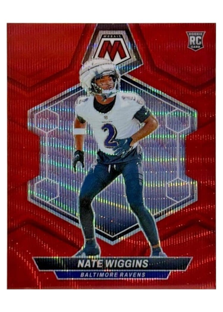 2024 Panini Mosaic Base Set Nate Wiggins #330 card