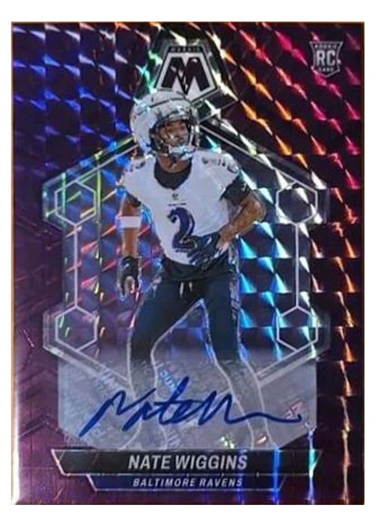2024 Panini Mosaic Base Set Nate Wiggins #330 card