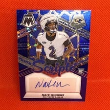 2024 Panini Mosaic Rookie Scripts Nate Wiggins #RS-NWS card