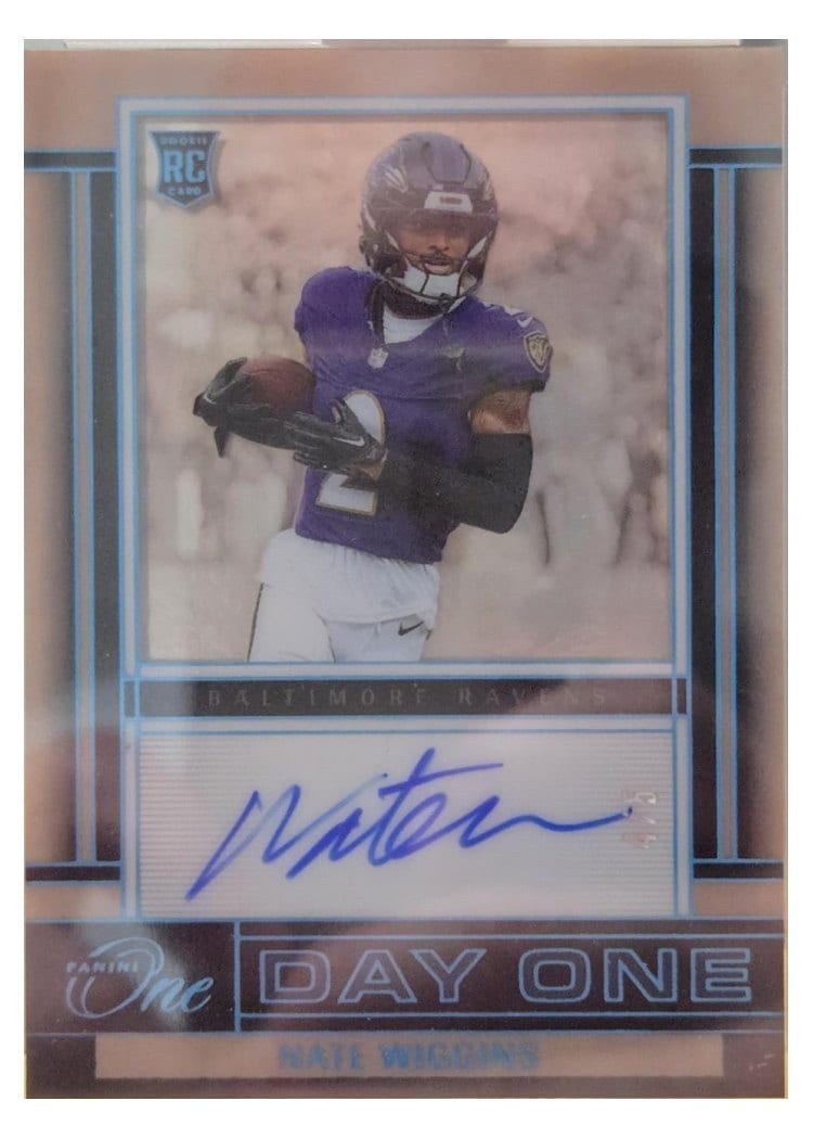 2024 Panini One Day One Autographs Nate Wiggins #144 card