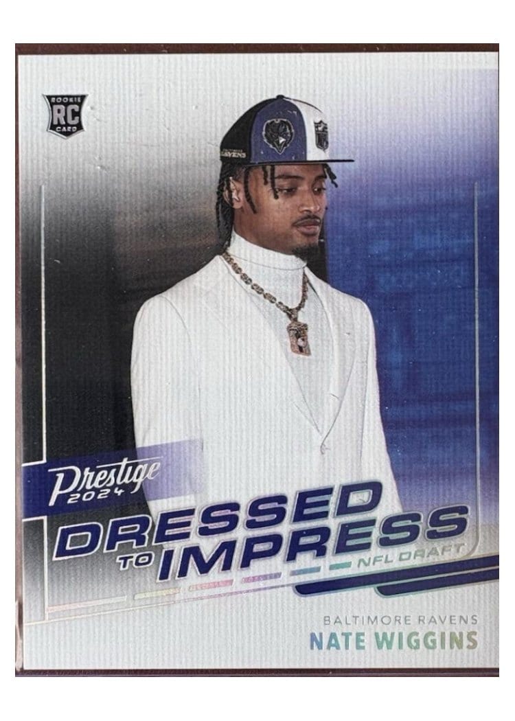 2024 Panini Prestige Dress to Impress NFL Draft Nate Wiggins #DTI-NWS card