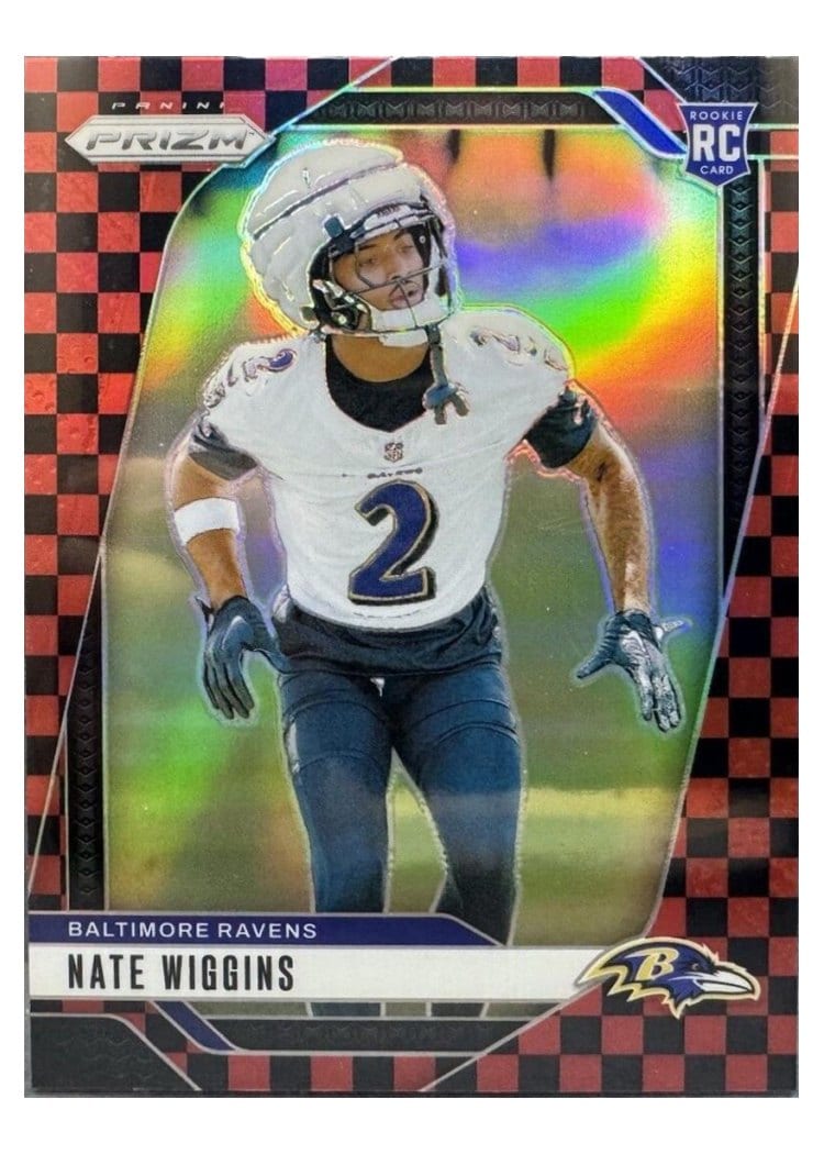 2024 Panini Prizm Base Set Nate Wiggins #380 card