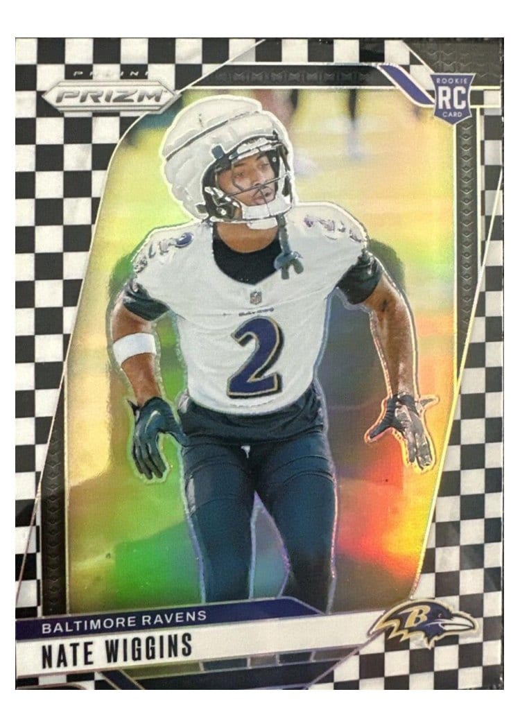 2024 Panini Prizm Base Set Nate Wiggins #380 card
