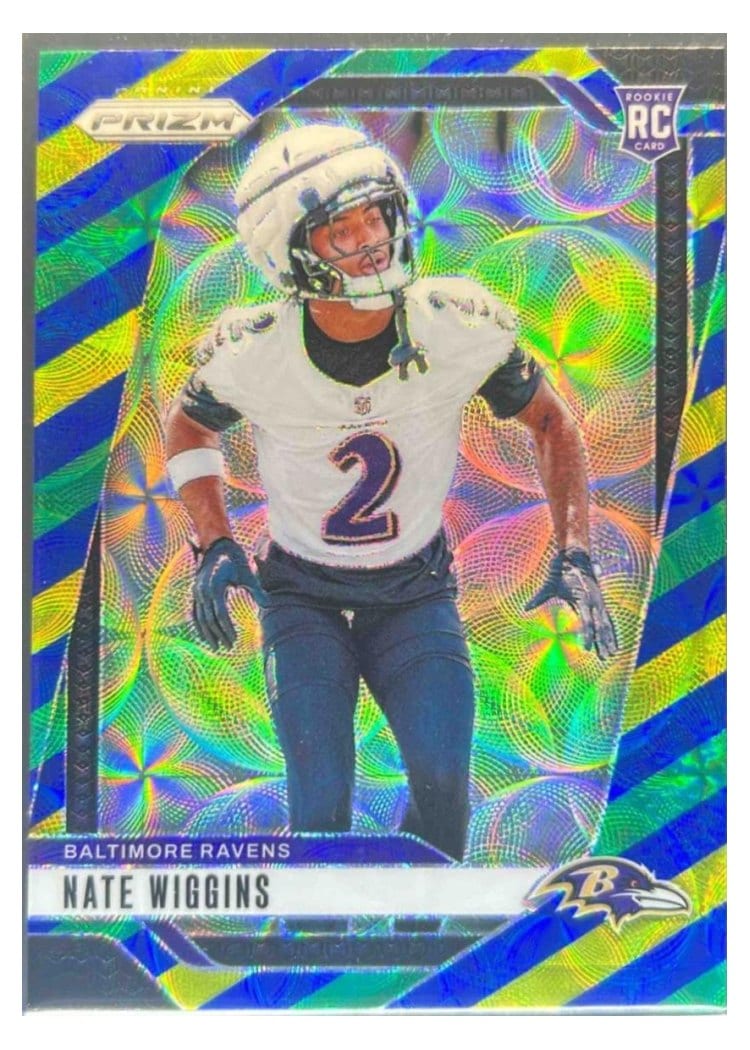 2024 Panini Prizm Base Set Nate Wiggins #380 card