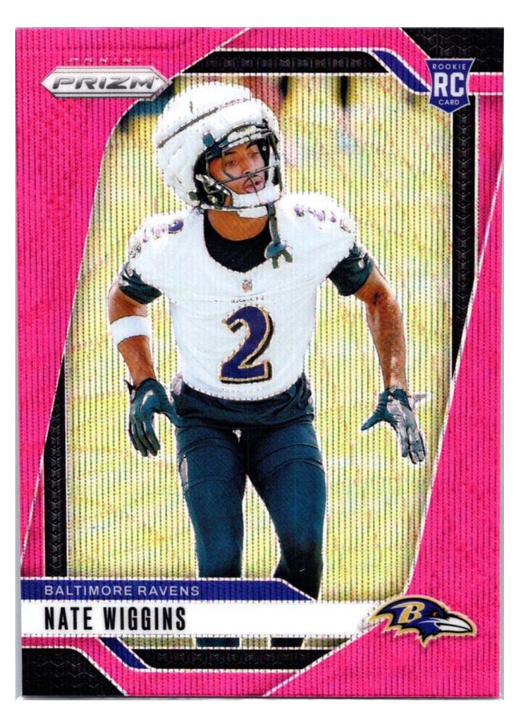 2024 Panini Prizm Base Set Nate Wiggins #380 card