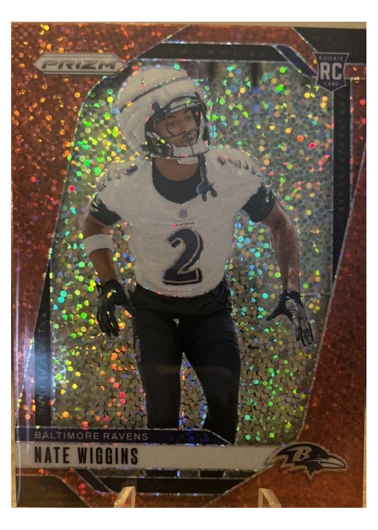 2024 Panini Prizm Base Set Nate Wiggins #380 card