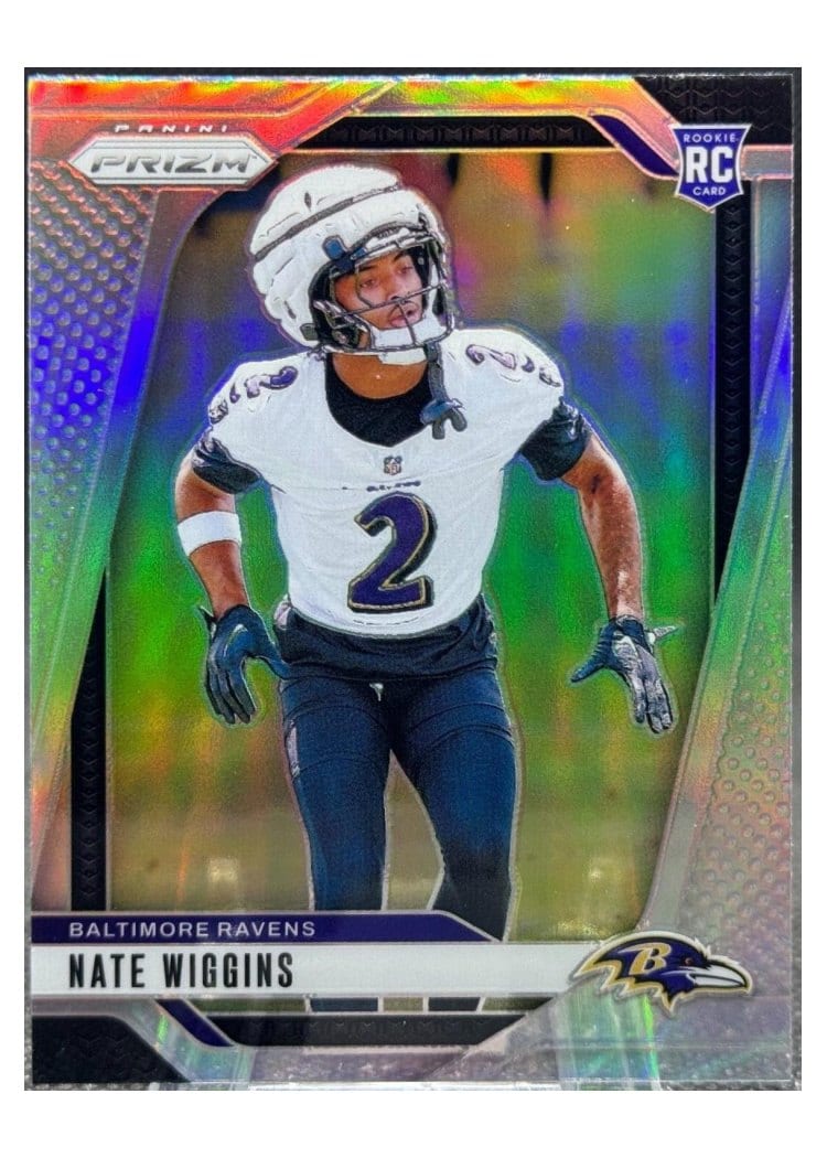 2024 Panini Prizm Base Set Nate Wiggins #380 card