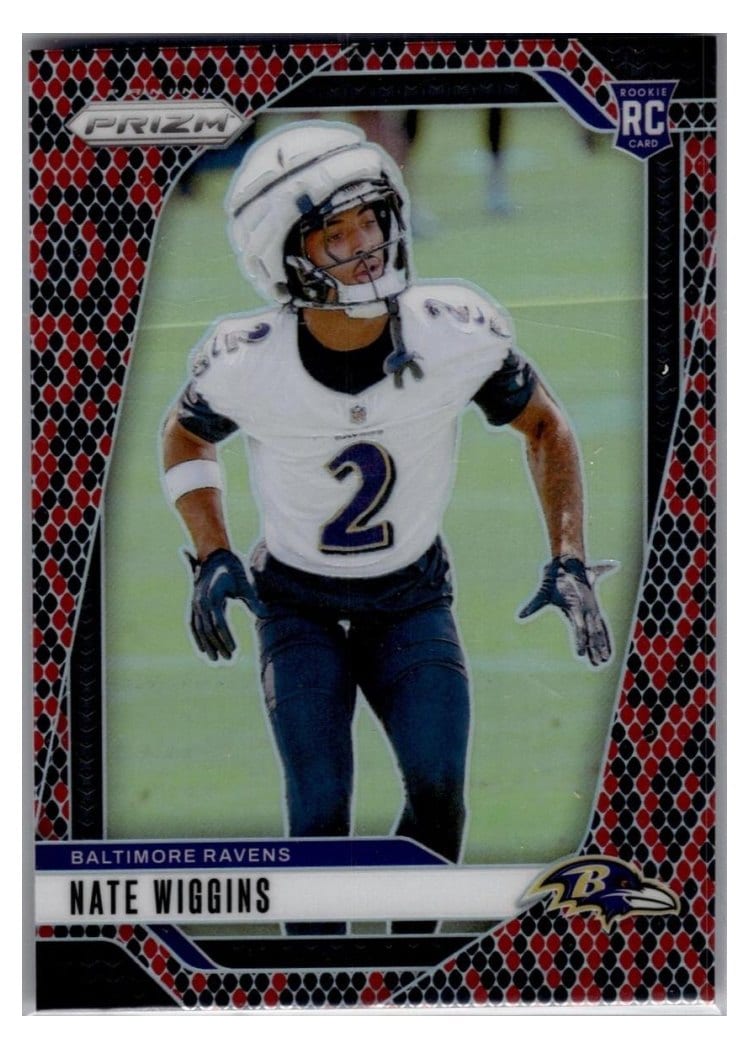 2024 Panini Prizm Base Set Nate Wiggins #380 card