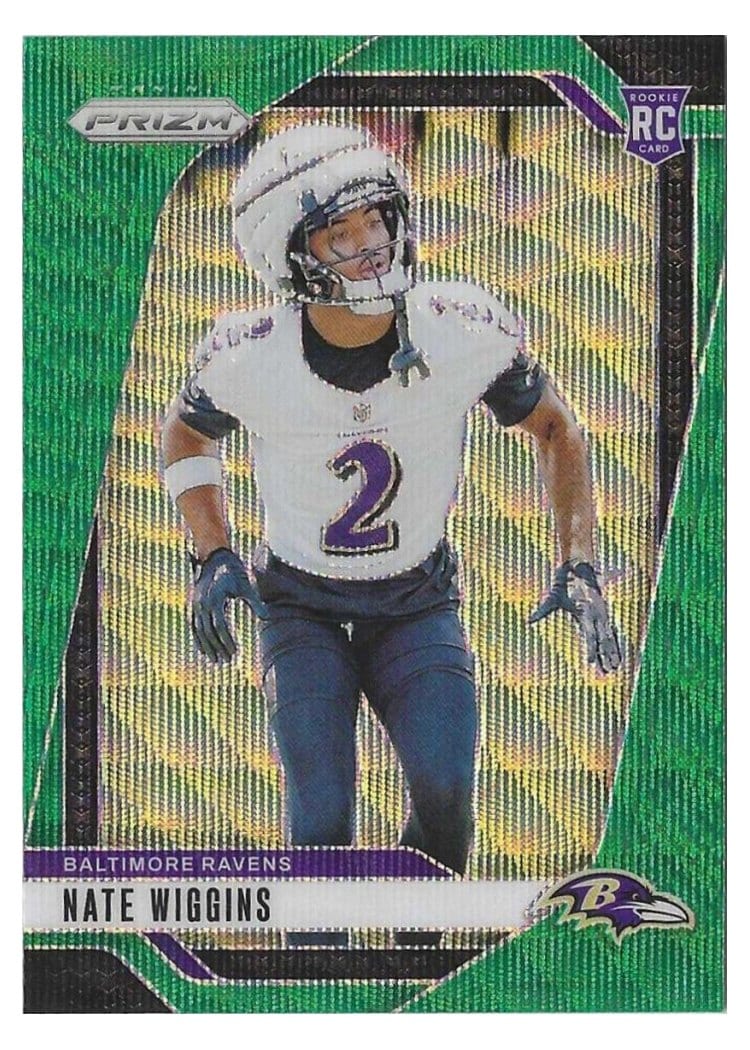 2024 Panini Prizm Base Set Nate Wiggins #380 card