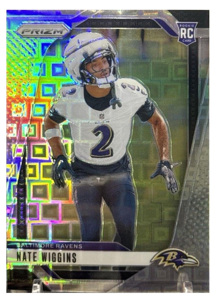 2024 Panini Prizm Base Set Nate Wiggins #380 card