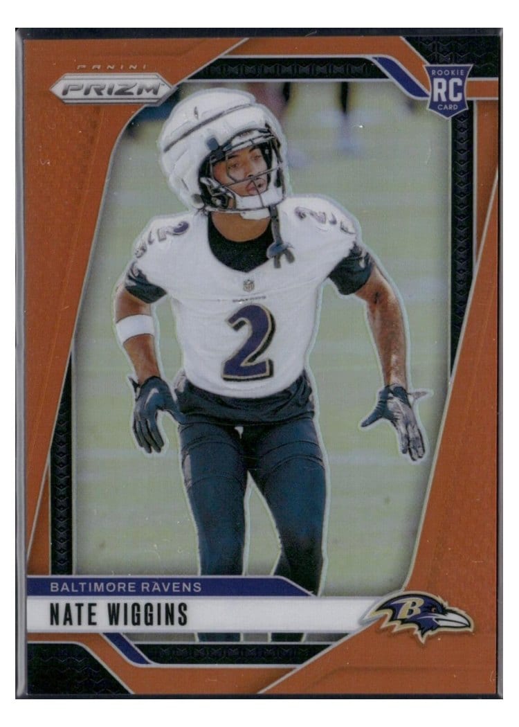 2024 Panini Prizm Base Set Nate Wiggins #380 card