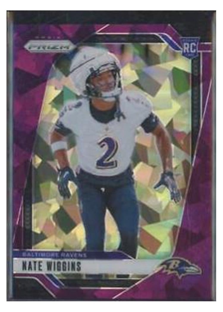 2024 Panini Prizm Base Set Nate Wiggins #380 card