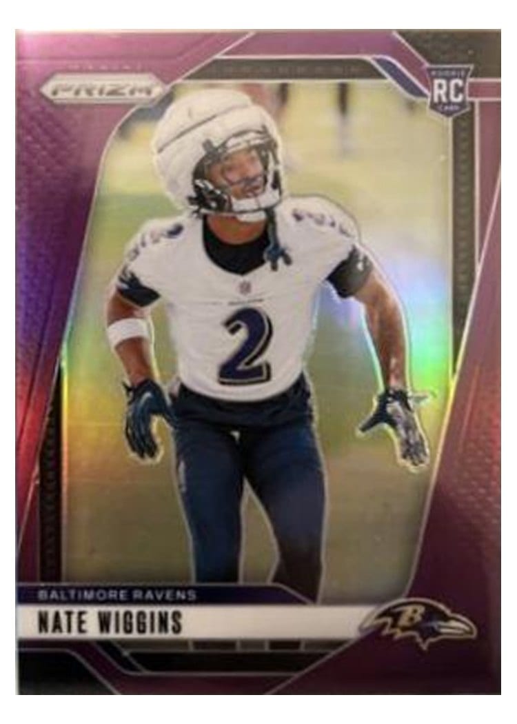 2024 Panini Prizm Base Set Nate Wiggins #380 card