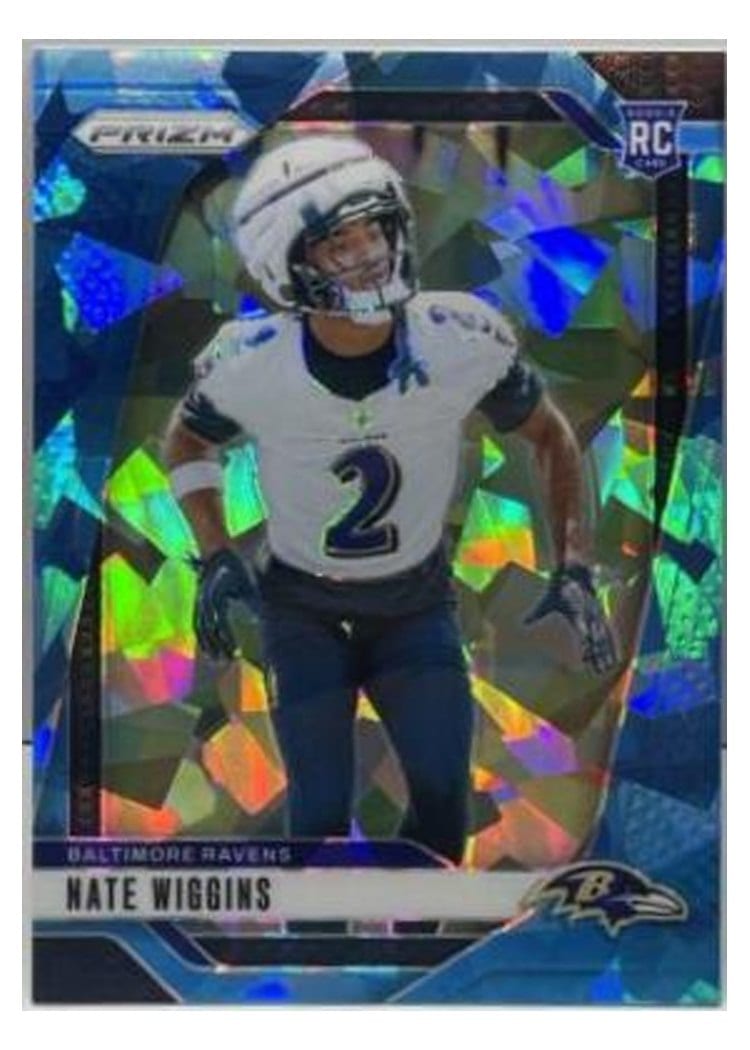 2024 Panini Prizm Base Set Nate Wiggins #380 card