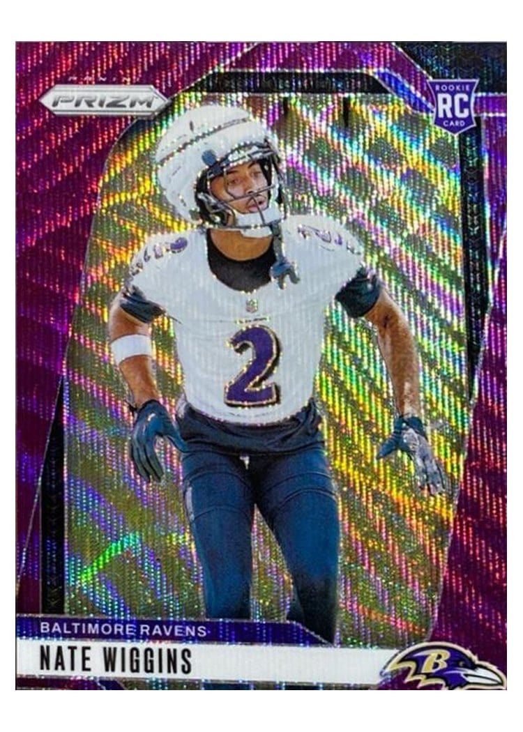 2024 Panini Prizm Base Set Nate Wiggins #380 card