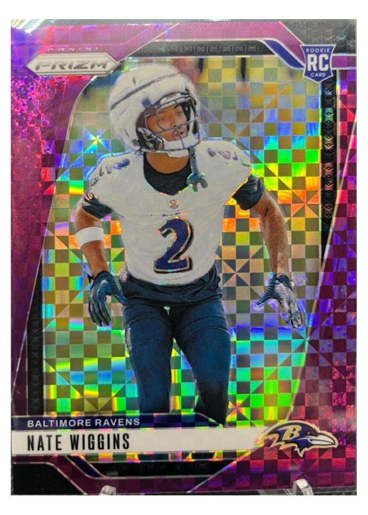 2024 Panini Prizm Base Set Nate Wiggins #380 card