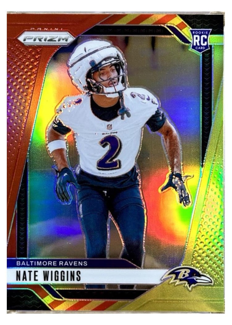 2024 Panini Prizm Base Set Nate Wiggins #380 card