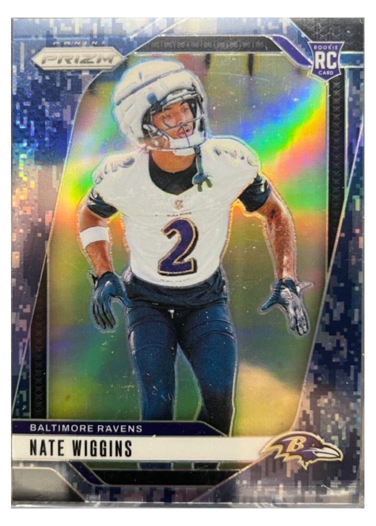 2024 Panini Prizm Base Set Nate Wiggins #380 card