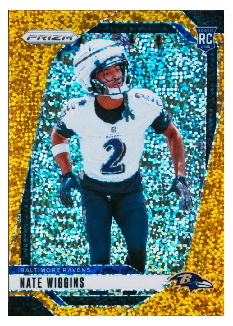 2024 Panini Prizm Base Set Nate Wiggins #380 card