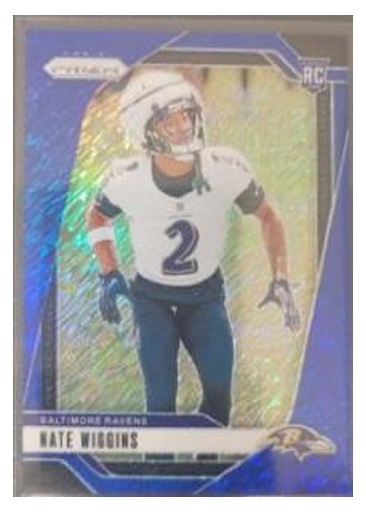 2024 Panini Prizm Base Set Nate Wiggins #380 card