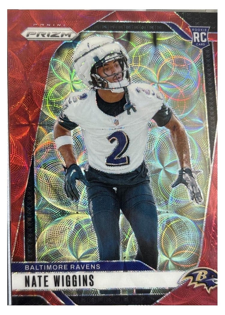 2024 Panini Prizm Base Set Nate Wiggins #380 card