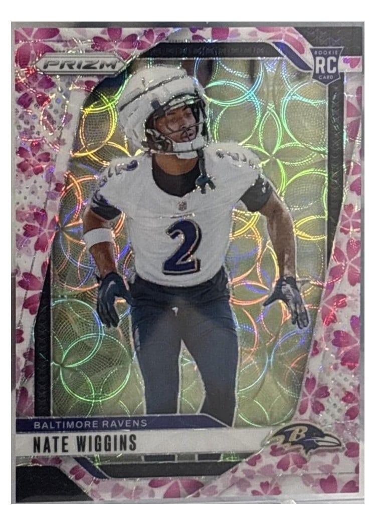 2024 Panini Prizm Base Set Nate Wiggins #380 card