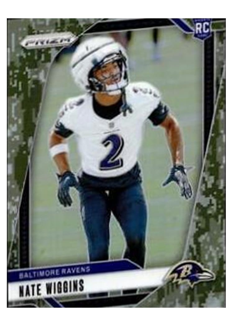2024 Panini Prizm Base Set Nate Wiggins #380 card