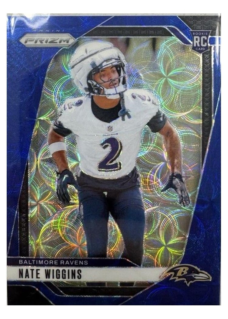 2024 Panini Prizm Base Set Nate Wiggins #380 card
