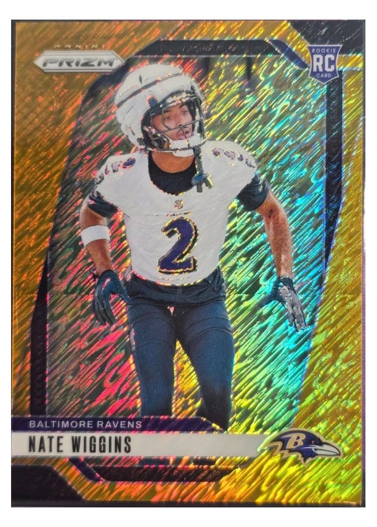 2024 Panini Prizm Base Set Nate Wiggins #380 card