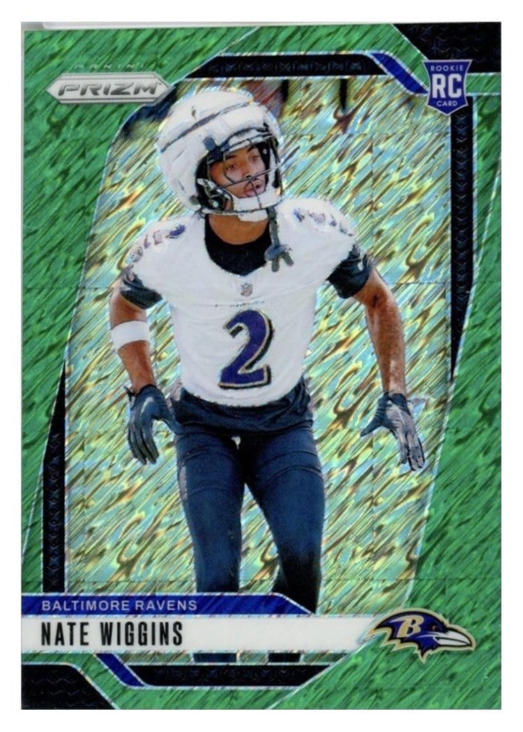 2024 Panini Prizm Base Set Nate Wiggins #380 card