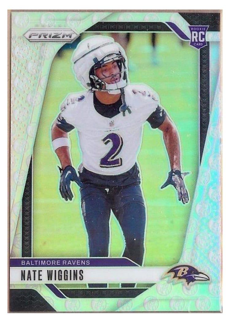 2024 Panini Prizm Base Set Nate Wiggins #380 card
