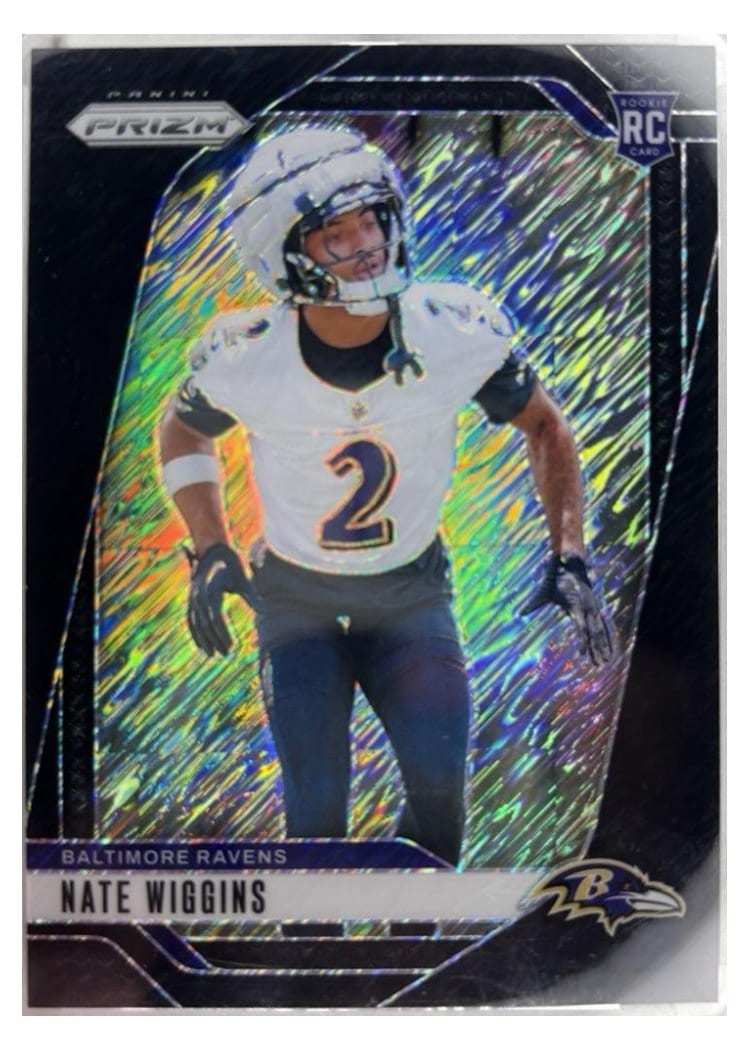 2024 Panini Prizm Base Set Nate Wiggins #380 card