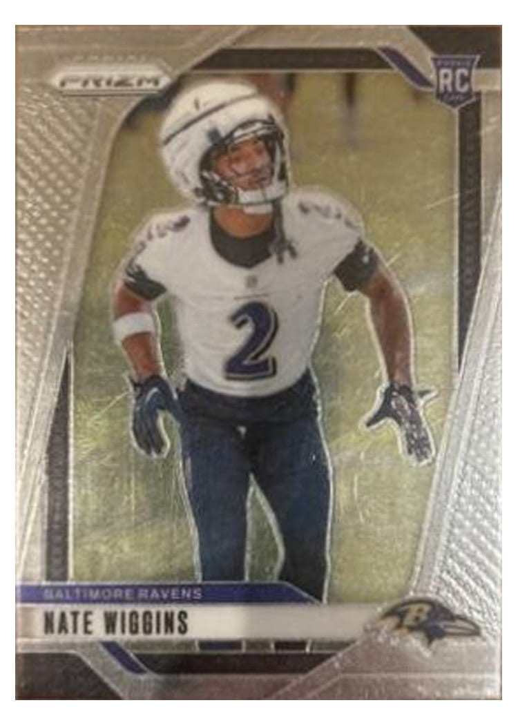 2024 Panini Prizm Base Set Nate Wiggins #380 card