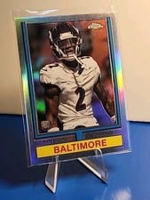 2024 Topps Chrome 1974 Topps Football Nate Wiggins #74TF-15 card