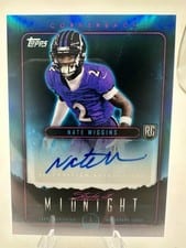 2024 Topps Midnight Stroke of Midnight Autographs Nate Wiggins #SMA-NW card
