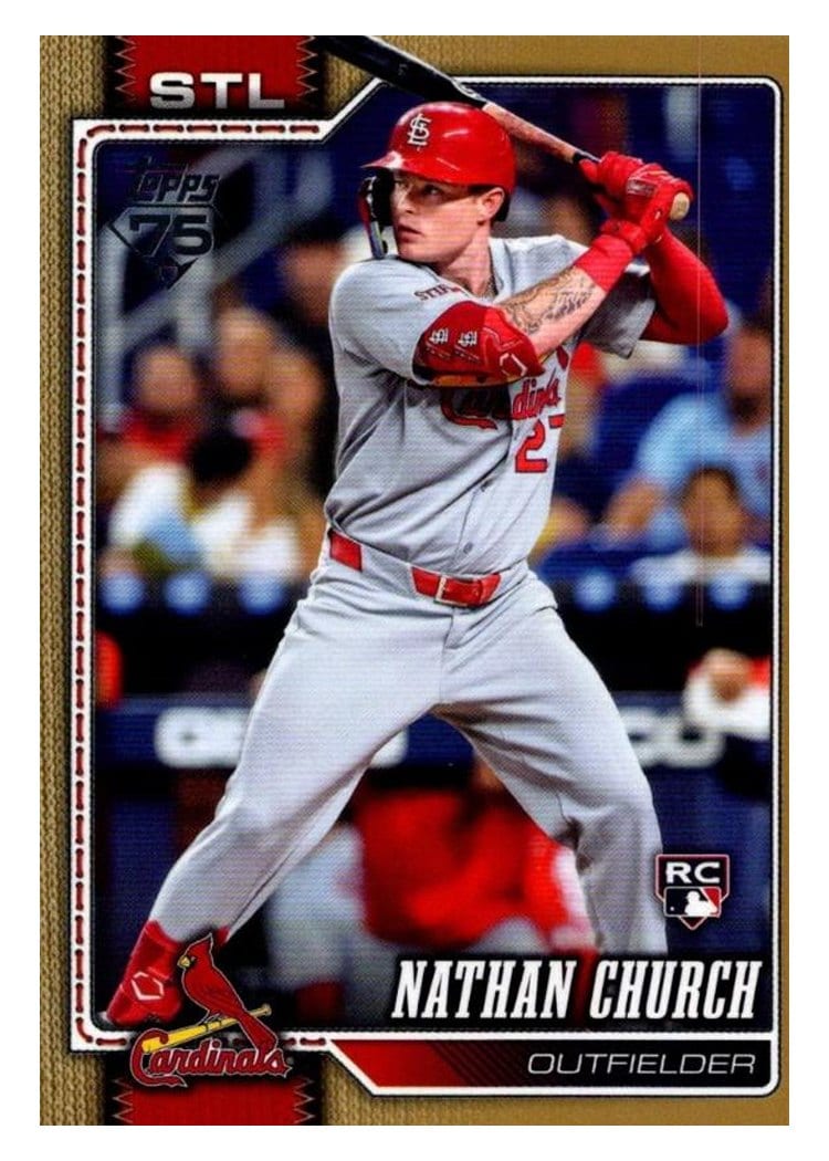 2026 Topps Nathan Church Gold #24 card