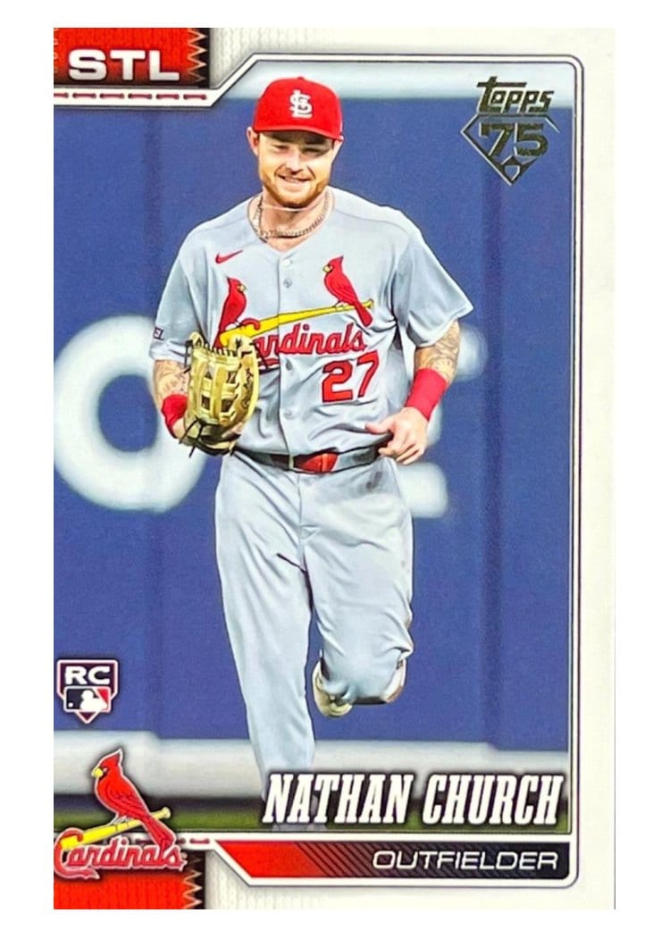 2026 Topps Nathan Church Golden Mirror Variation #24 card