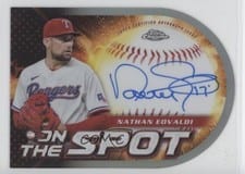 2024 Topps Chrome On the Spot Die-Cut Autographs Nathan Eovaldi #OSA-NE card