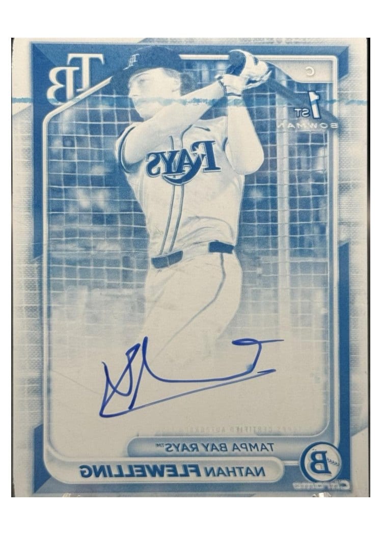 2024 Bowman Draft Chrome Prospect Autographs Nathan Flewelling #CPA-NF card