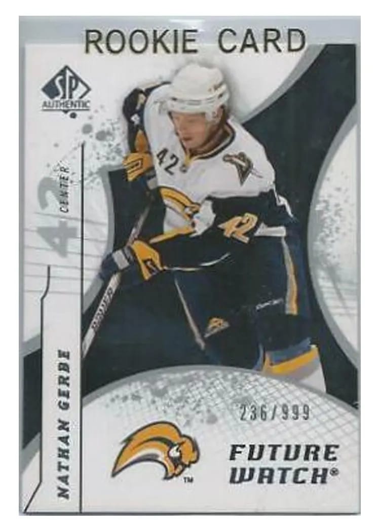 2008 SP Authentic Nathan Gerbe #173 card