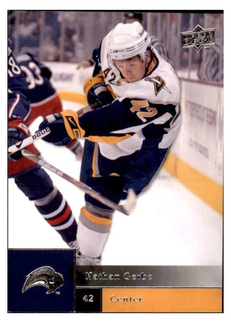 2009 Upper Deck Nathan Gerbe #12 card