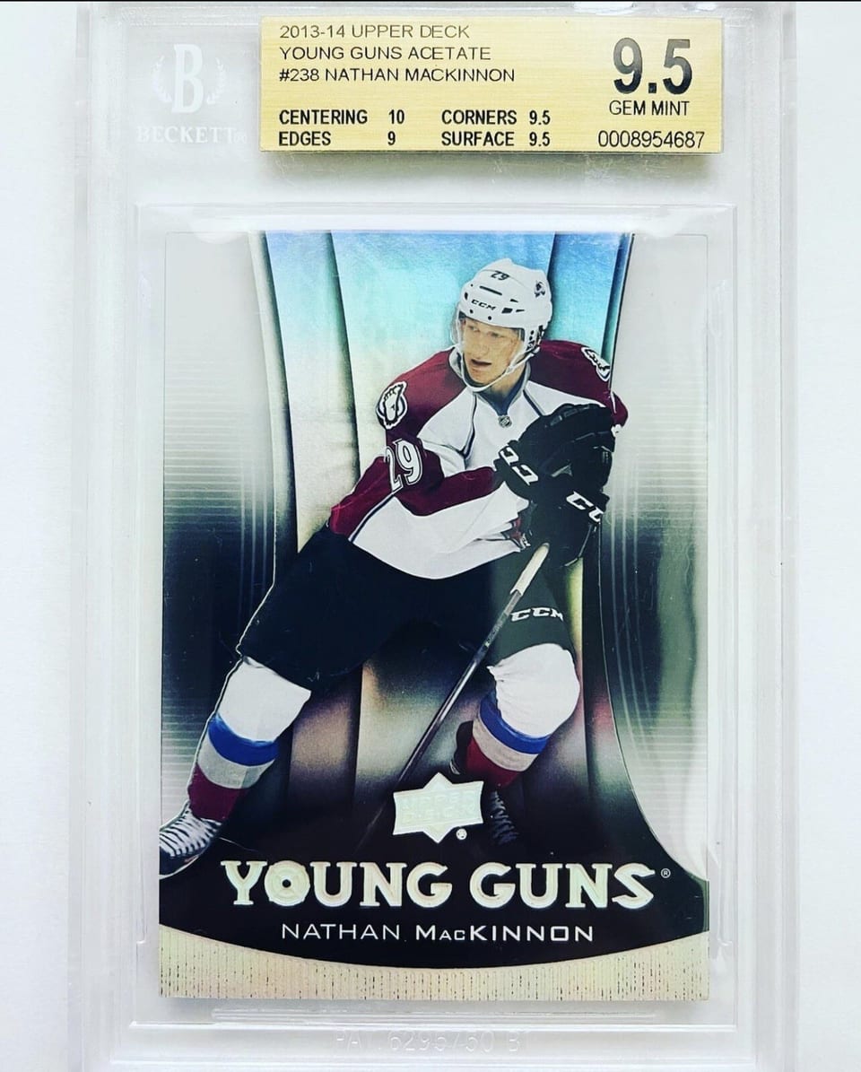 2013 Upper Deck Nathan MacKinnon #238 card