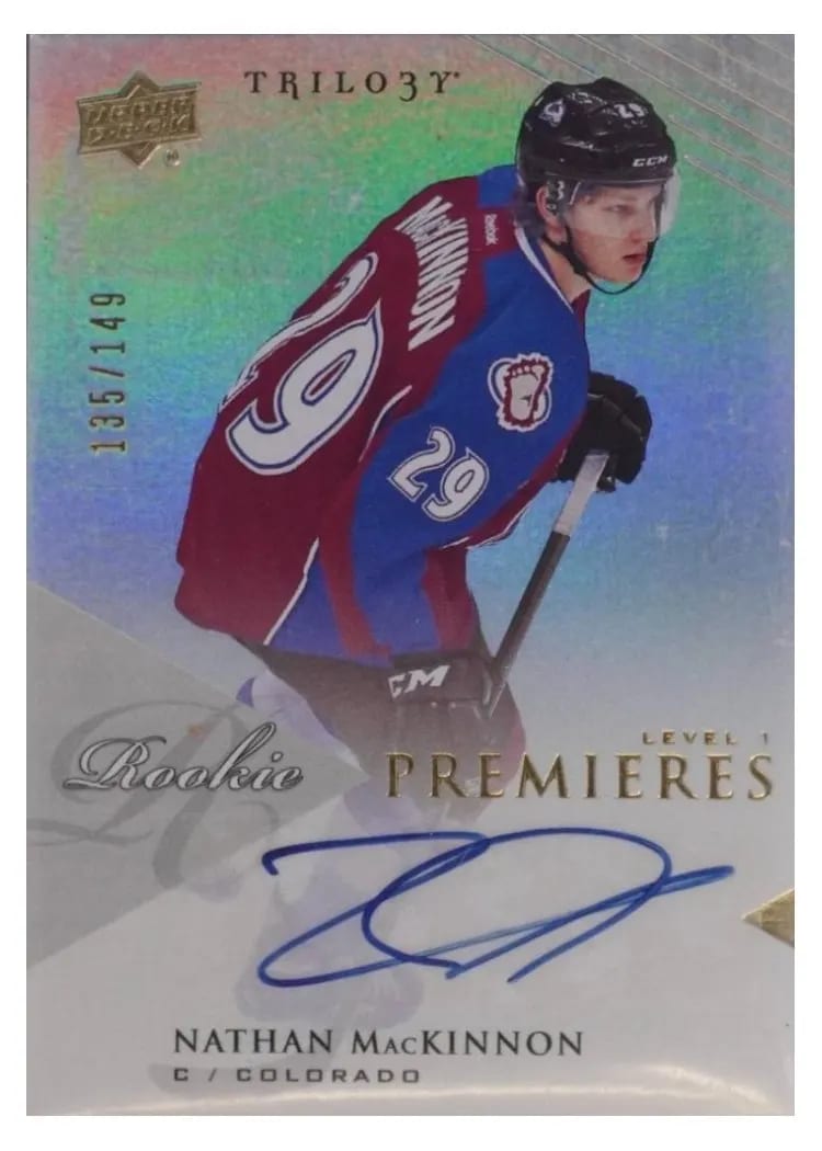 2013 Upper Deck Trilogy Nathan MacKinnon #201 card