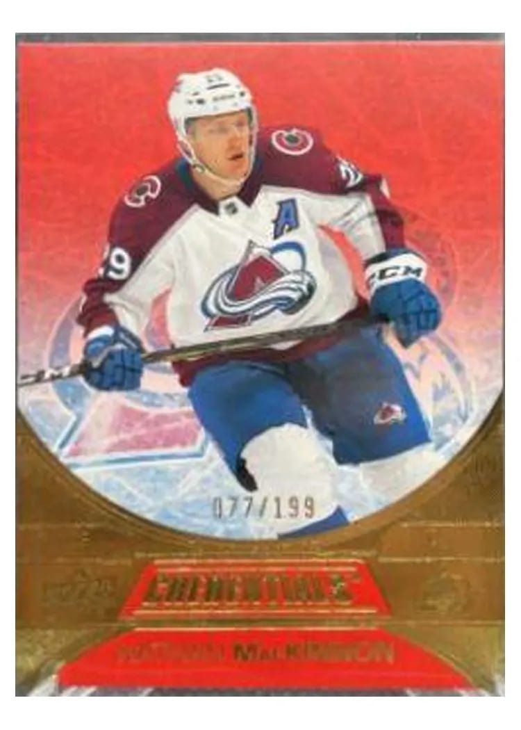 2021-22 Upper Deck Credentials Base Set Nathan MacKinnon #4 card