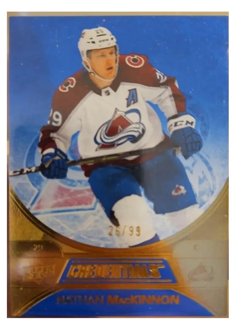 2021-22 Upper Deck Credentials Base Set Nathan MacKinnon #4 card